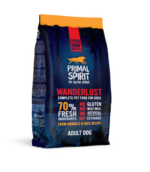 Karma sucha dla psa Primal Spirit 70% Wanderlust 1 kg