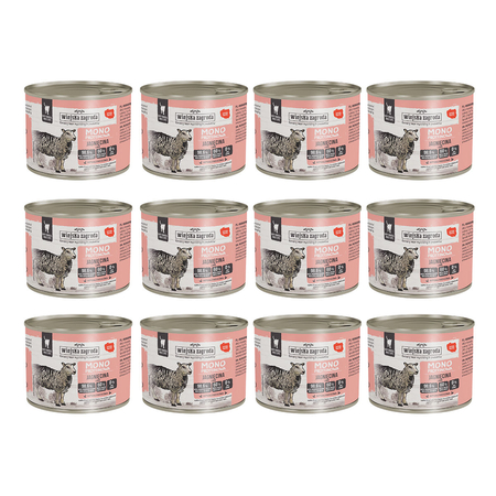 Zestaw Karma mokra dla kota Wiejska Zagroda Jagnięcina monoproteinowa 200 g x 12 szt.