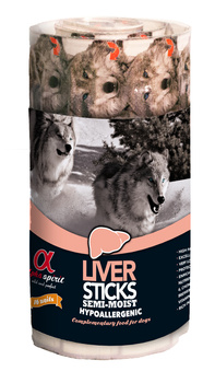 Przysmak dla psa Alpha Spirit Liver Sticks 160 g