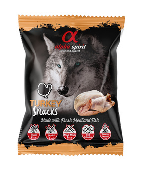 Przysmak dla psa Alpha Spirit Turkey Snakcs 50 g