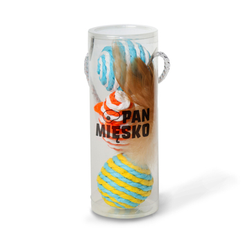 Zestaw zabawek dla kota Wiejska Zagroda - piłki i myszka