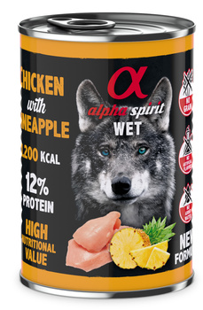 Karma mokra dla psa Alpha Spirit Chicken with Pineapple 400 g