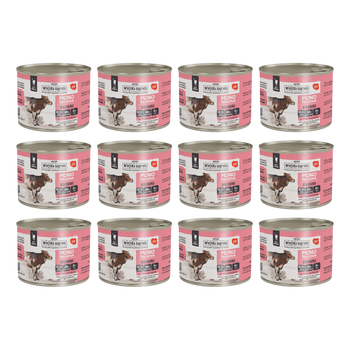 Zestaw Wiejska Zagroda mokra karma monobiałkowa dla kota Wołowina 200g x 12 szt.