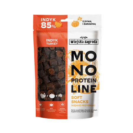 Przysmak dla psa Wiejska Zagroda Monoproteinowy soft snacks Indyk 115g 