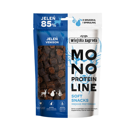 Przysmak dla psa Wiejska Zagroda Monoproteinowy soft snacks Jeleń 115g 
