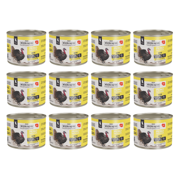 Zestaw Wiejska Zagroda mokra karma monobiałkowa dla kota Indyk dla kociąt 200g x 12szt.