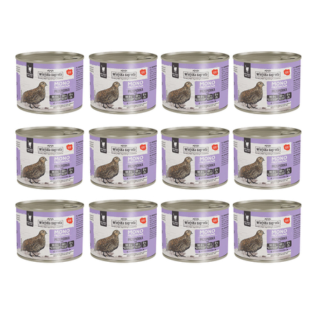 Zestaw Karma mokra dla kota Wiejska Zagroda Przepiórka monoproteinowa 200 g x 12 szt.