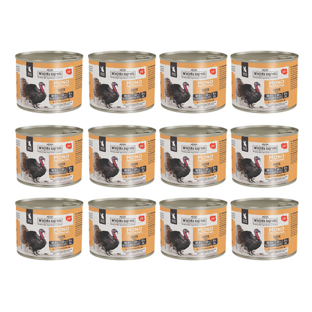 Zestaw Karma mokra dla kota Wiejska Zagroda Indyk monoproteinowa 200 g (kociak) x 12 szt.