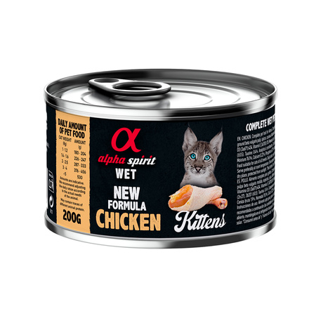 Karma mokra dla kota Alpha Spirit Kittens Chicken 200 g (kociak)