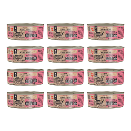 Zestaw Karma mokra dla kota Wiejska Zagroda Jagnięcina z krylem 85 g x 12 szt.