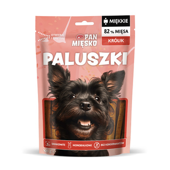 Przysmak dla psa miękkie Pan Mięsko Paluszki Królik 100g (dorosły)