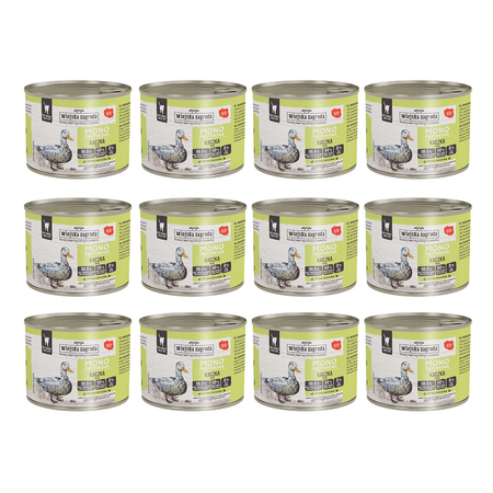 Zestaw Karma mokra dla kota Wiejska Zagroda Kaczka monoproteinowa 200 g x 12 szt.